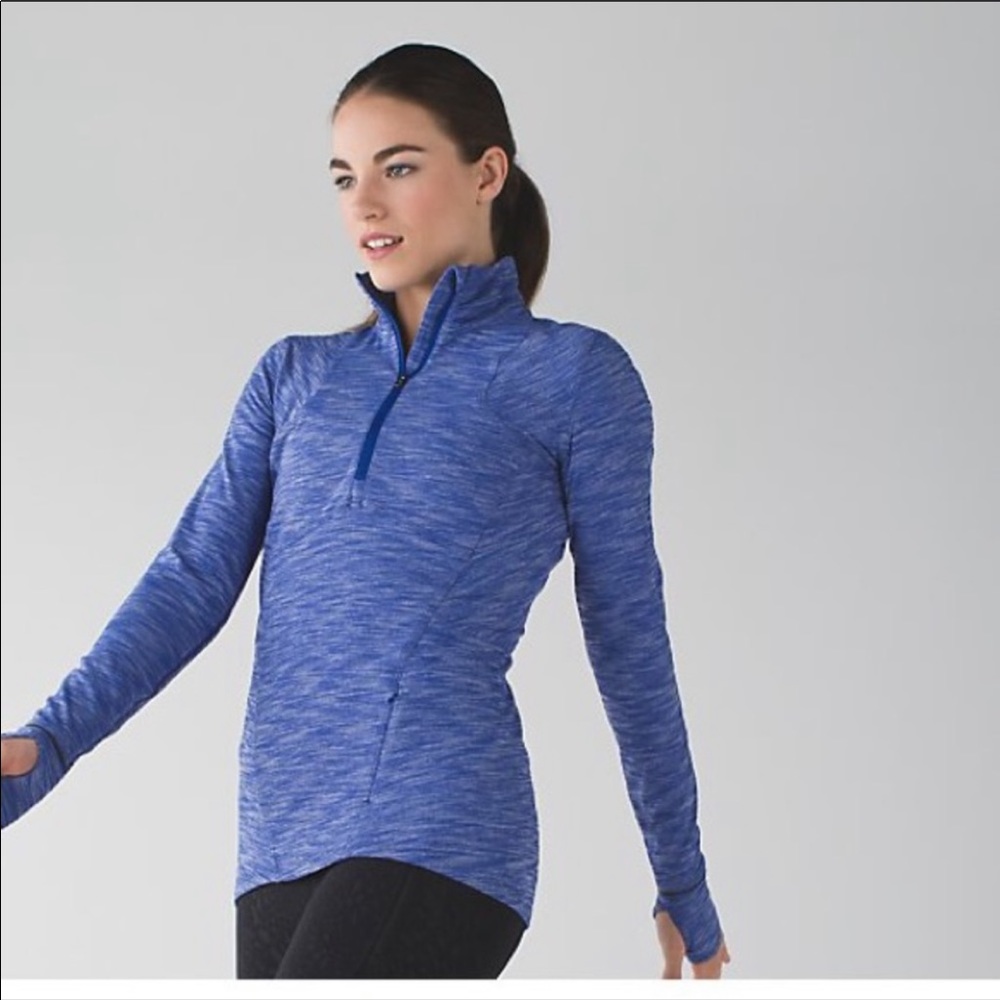 Lululemon Kanto catch me half zip 8 blue